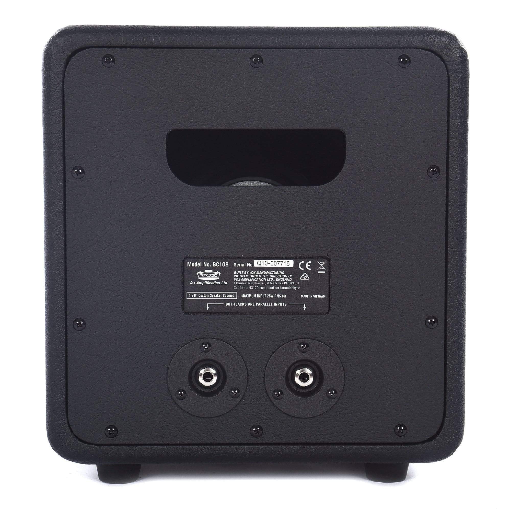 Vox BC108 1x8 Speaker Cabinet 8 ohms Amps / Guitar Cabinets