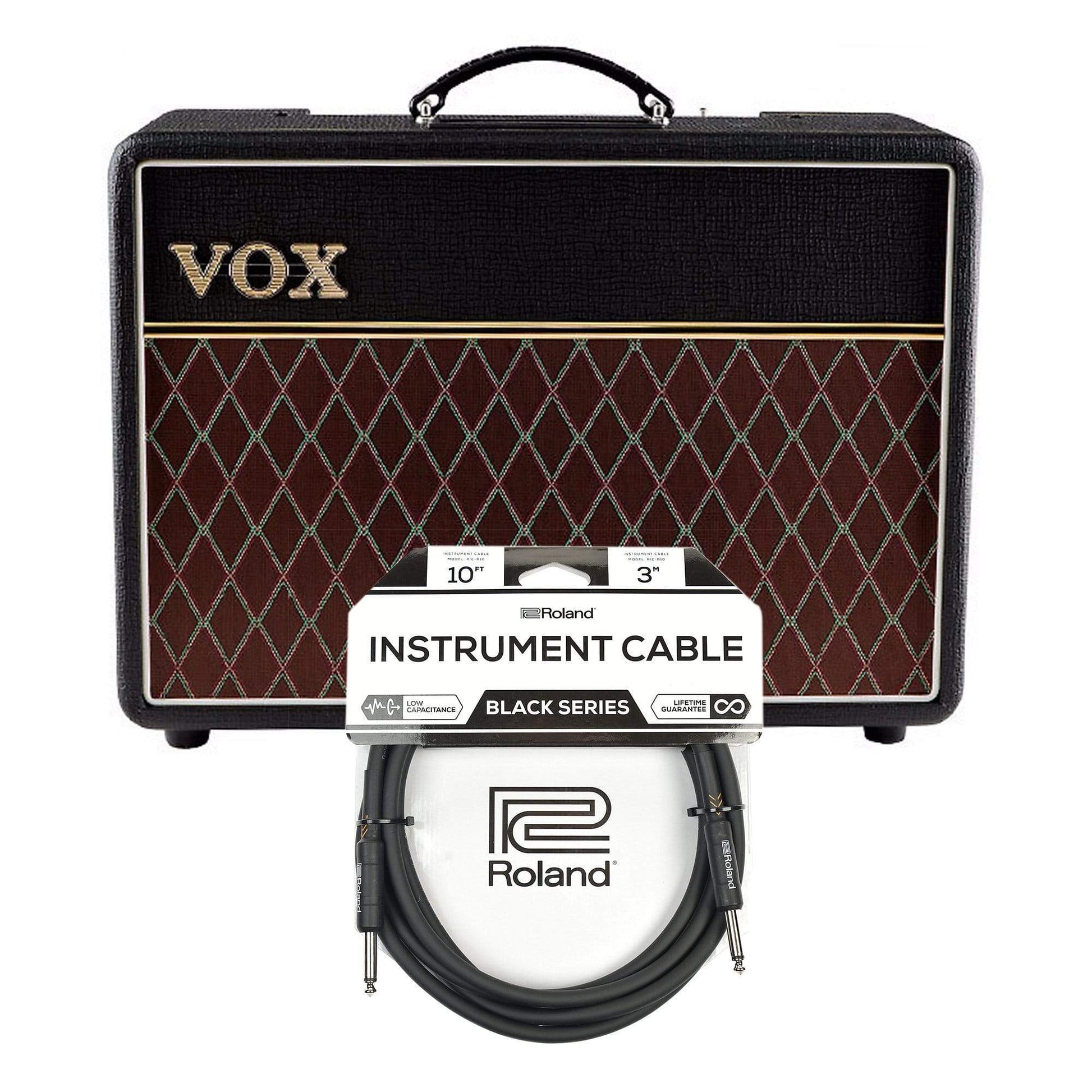 Vox AC10C1 10w 1x10 Combo Cable Bundle Amps / Guitar Combos