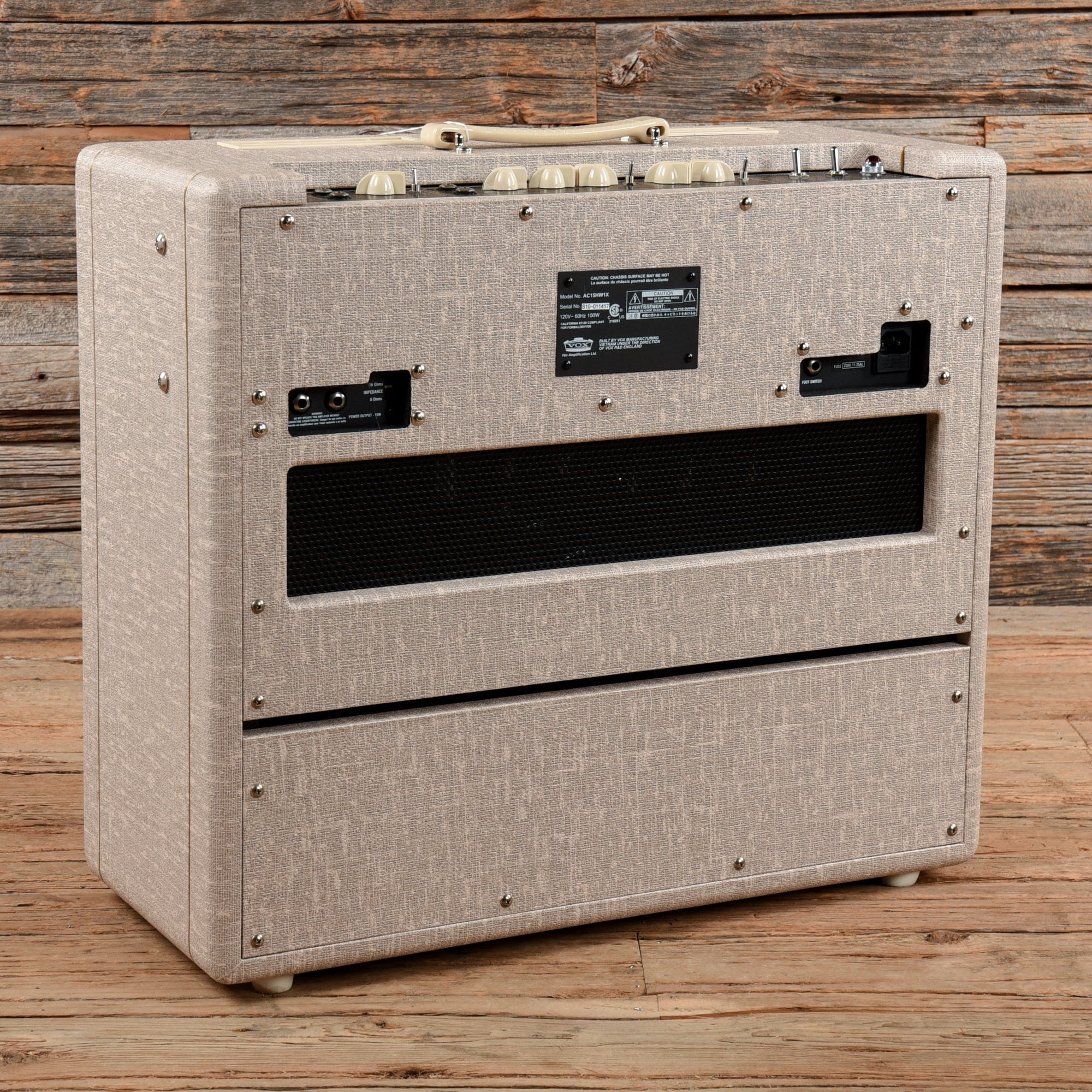 Vox AC15HW1X Hand-Wired 2-Channel 15-Watt 1x12