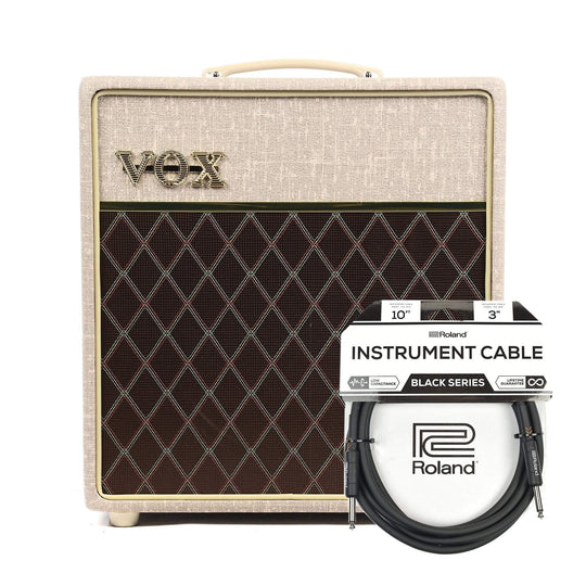 Vox AC4HW1 Hand-Wired 4w 1x12 Combo Cable Bundle Amps / Guitar Combos