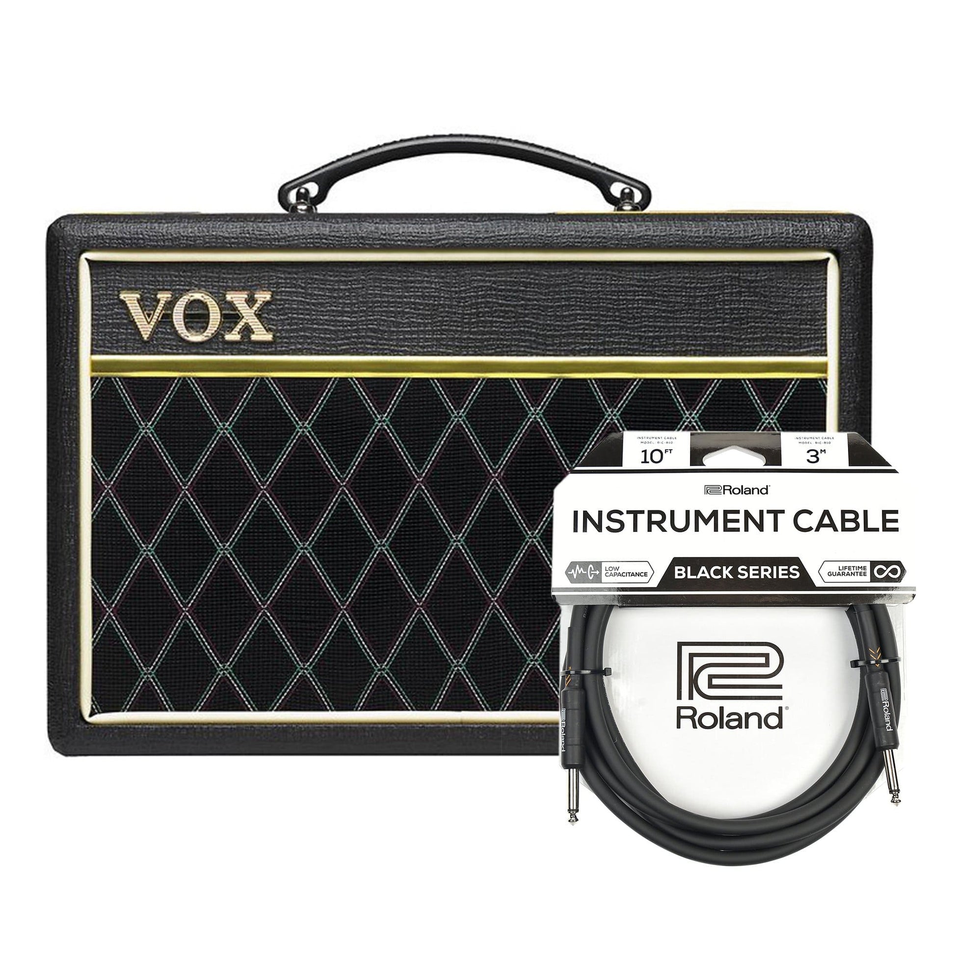 Vox Pathfinder 10w Bass Combo Cable Bundle Amps / Guitar Combos