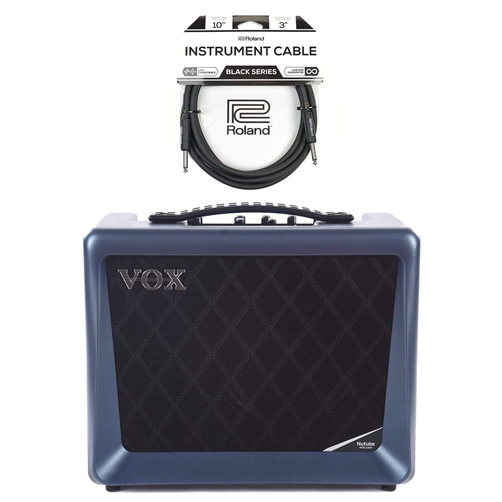 Vox VX50 GTV 50W Digital Modeling Amp w/NuTube Cable Bundle