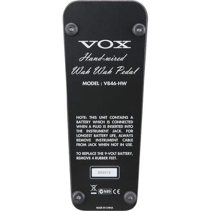 Vox V846HW Hand-Wired Wah Wah Effects and Pedals / Wahs and Filters