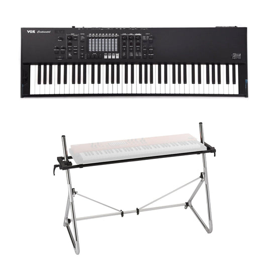 Vox Limited Edition Continental Performance Synthesizer 73-Key Black and FREE Continental Keyboard Stand Bundle Keyboards and Synths / Synths / Analog Synths