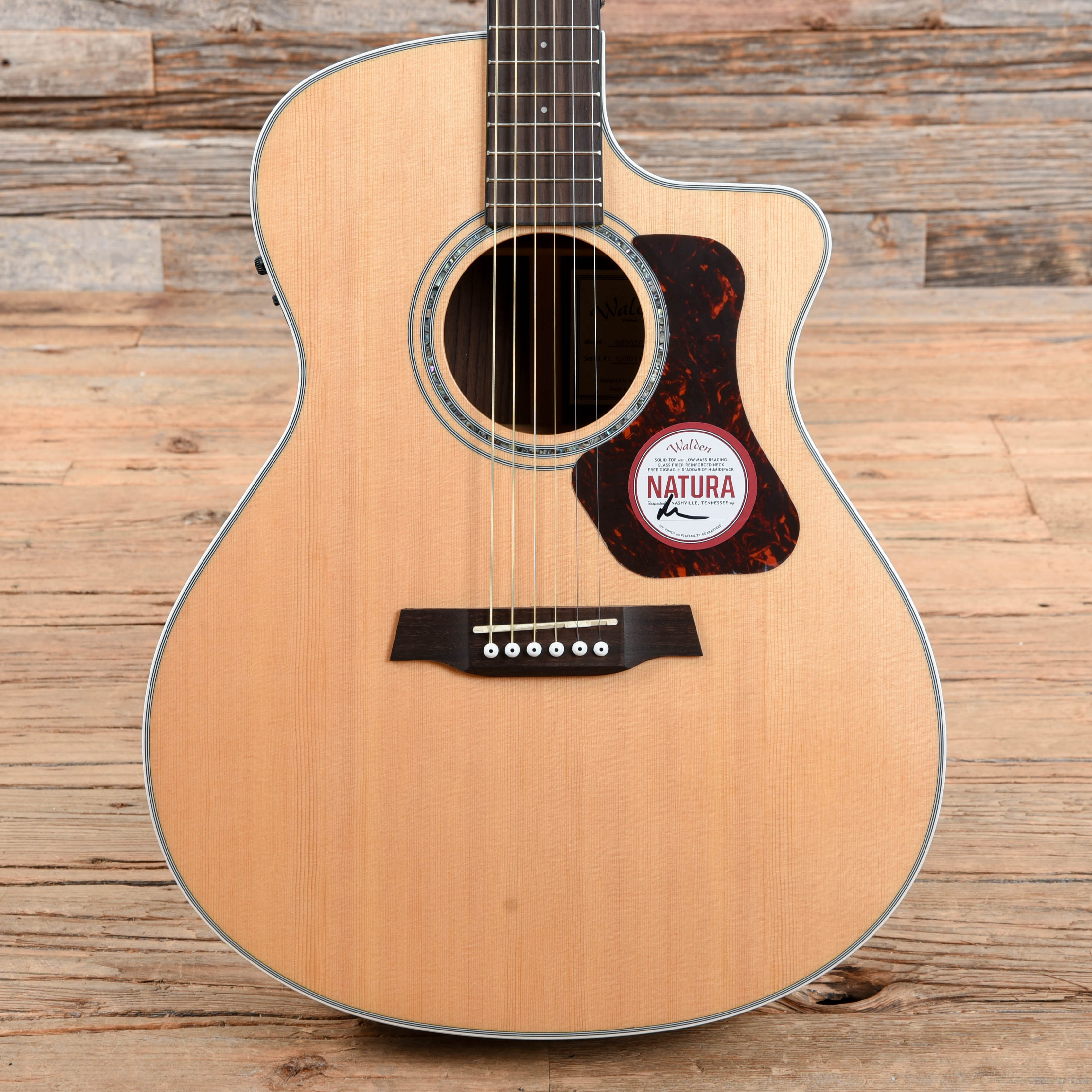 Walden G800CE Natural 2020 Acoustic Guitars / Concert