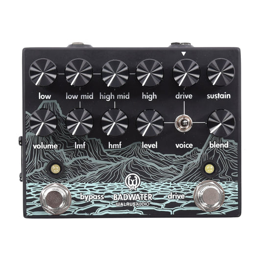 Walrus Badwater Bass Pre-Amp with D.I. Effects and Pedals / Bass Pedals