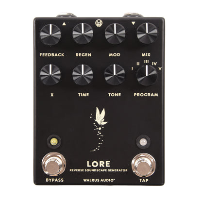 Walrus Audio Lore Reverse Soundscape Generator Black Delay Pedal Effects and Pedals / Delay