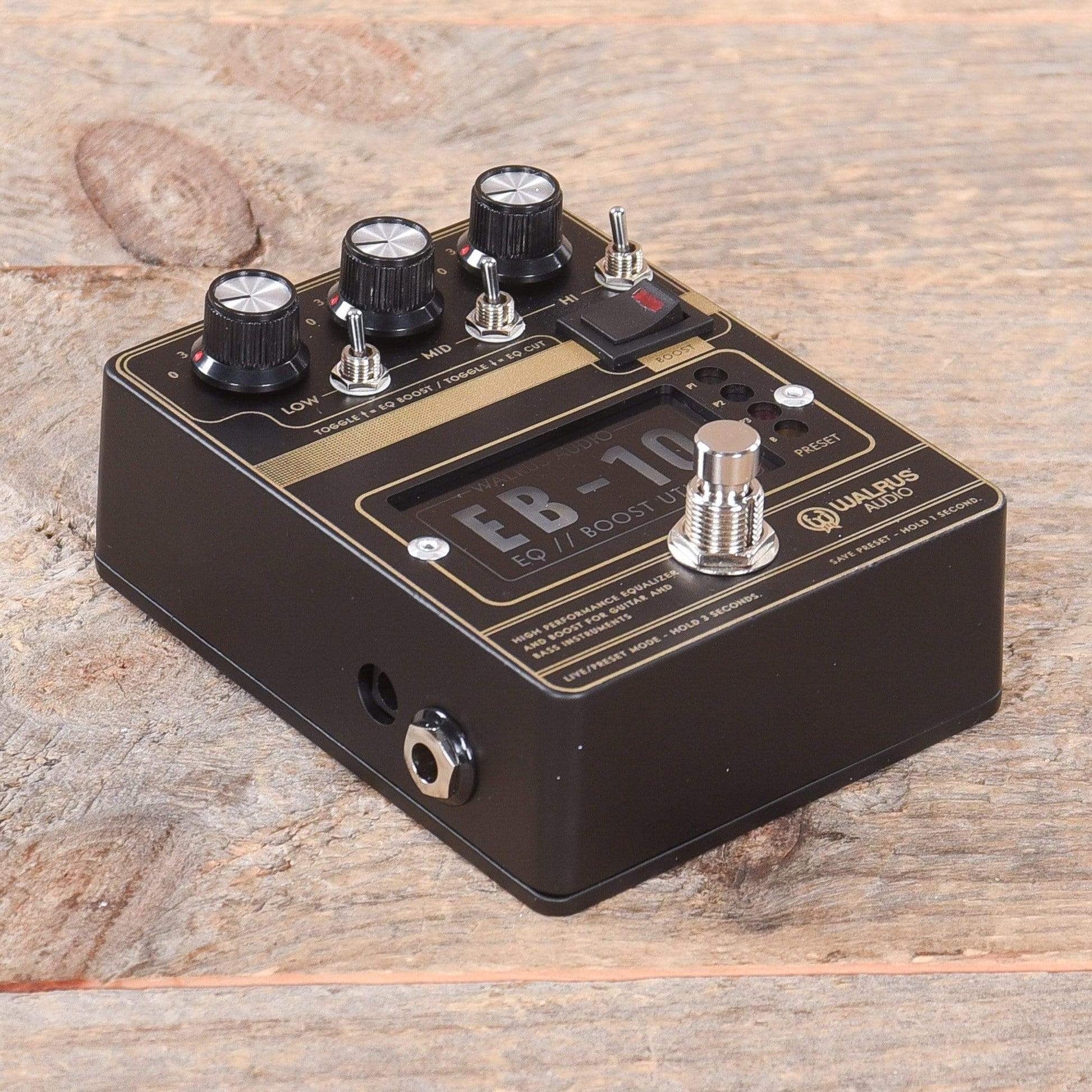 Walrus Audio EB-10 Preamp/EQ/Boost Black Effects and Pedals / Overdrive and Boost