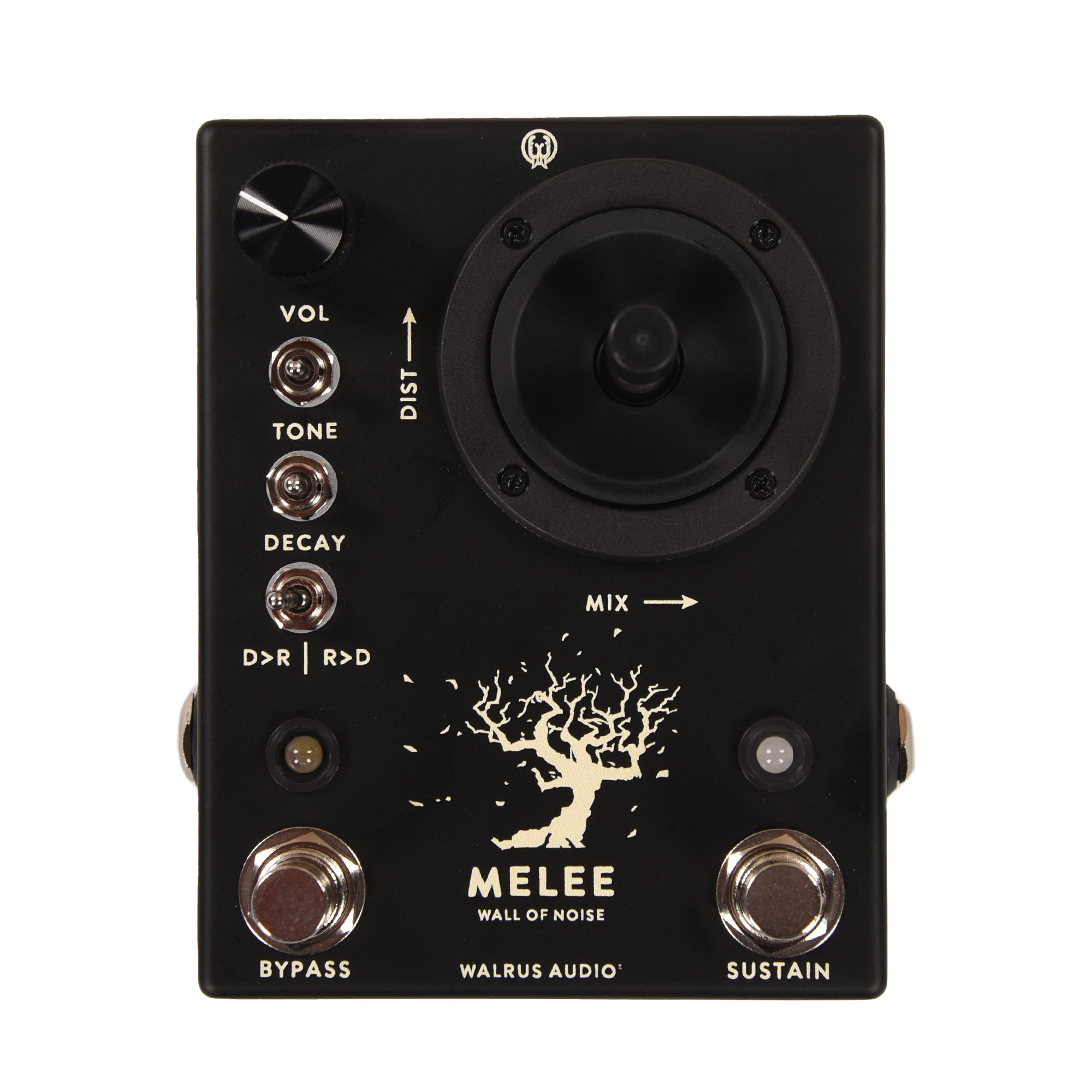 Walrus Audio Melee Wall of Noise Black Reverb/Distortion Pedal Effects and Pedals / Reverb