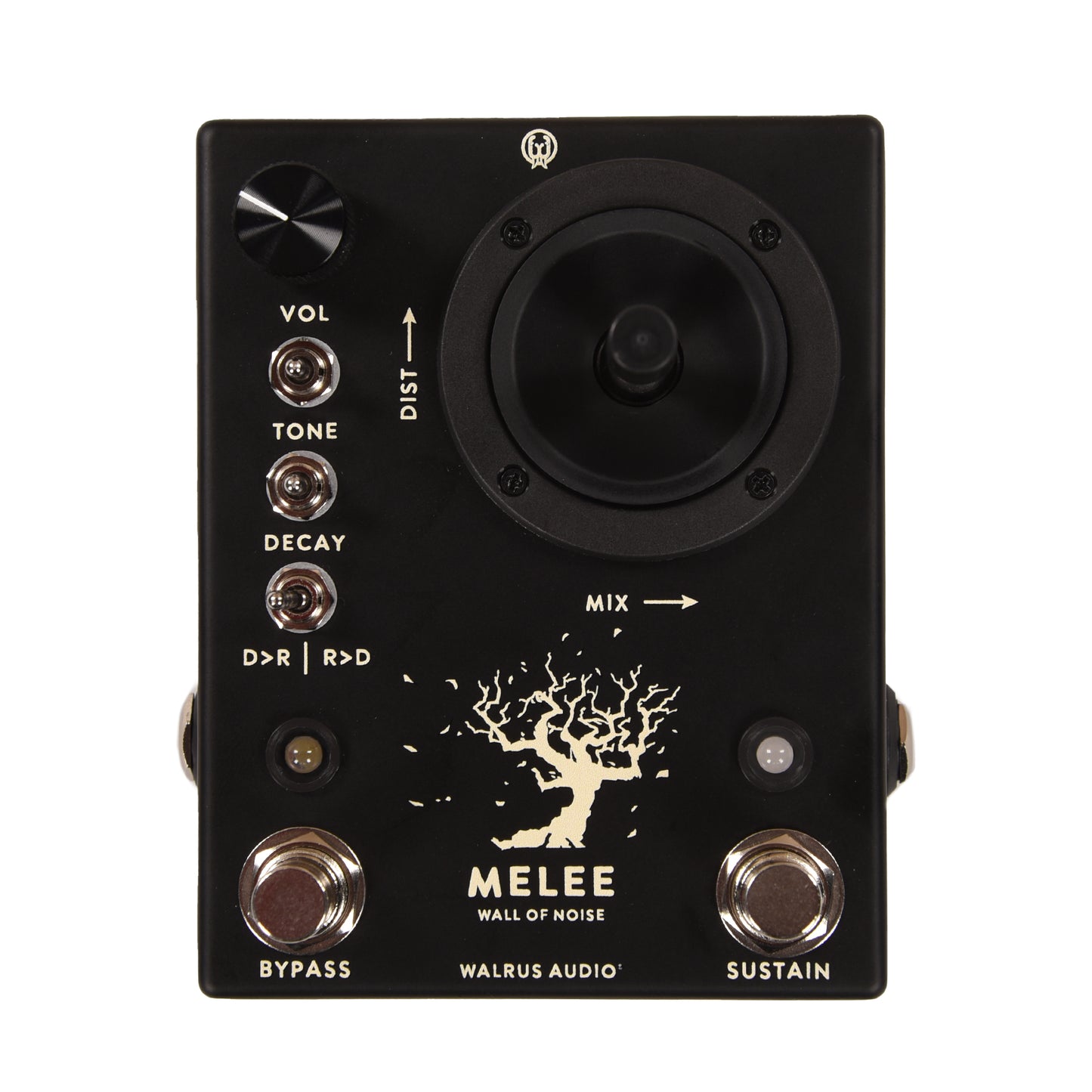Walrus Audio Melee Wall of Noise Black Reverb/Distortion Pedal Effects and Pedals / Reverb