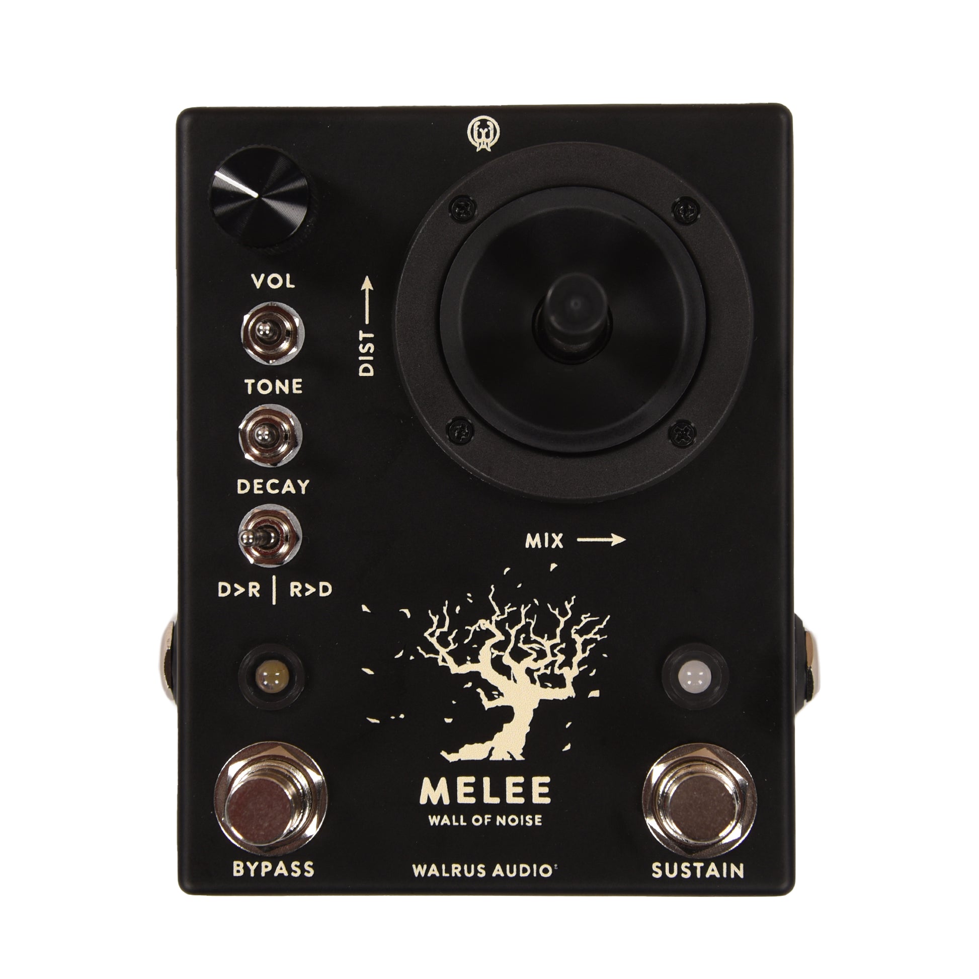 Walrus Audio Melee Wall of Noise Black Reverb/Distortion Pedal Effects and Pedals / Reverb