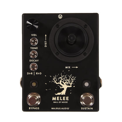 Walrus Audio Melee Wall of Noise Black Reverb/Distortion Pedal Effects and Pedals / Reverb