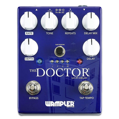 Wampler The Doctor Lo-Fi Delay Bundle w/ Truetone 1 Spot Space Saving 9v Adapter Effects and Pedals / Delay