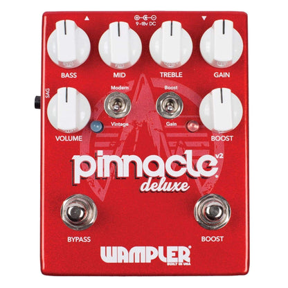 Wampler Pinnacle Deluxe Distortion w/Gain Boost Switch v2 Bundle w/ Truetone 1 Spot Space Saving 9v Adapter Effects and Pedals / Distortion