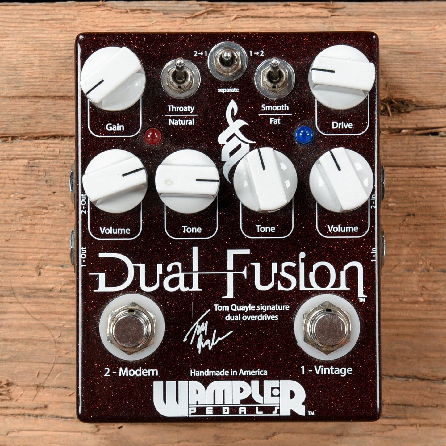 Wampler Dual Fusion Tom Quayle Signature Overdrive Pedal Effects and Pedals / Overdrive and Boost