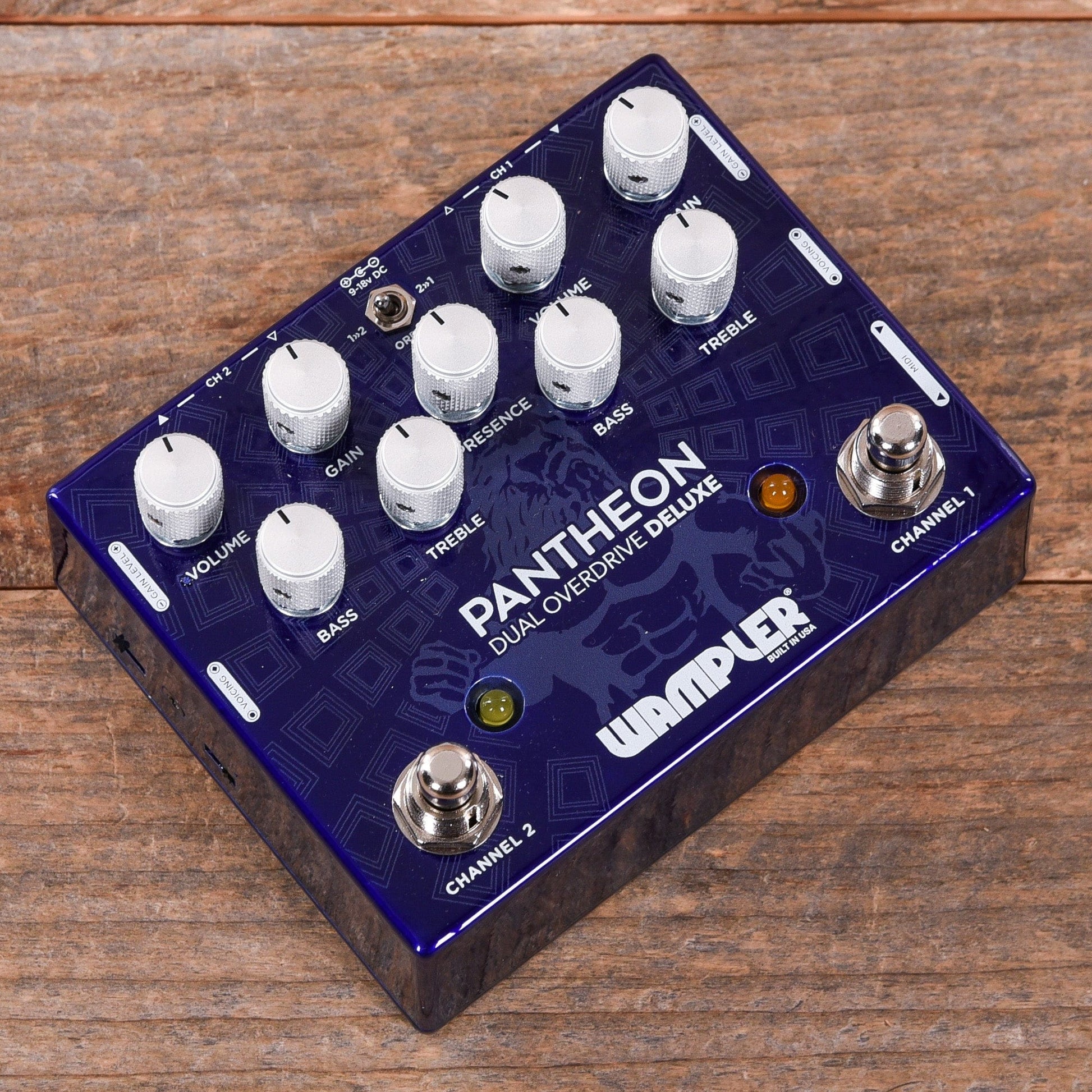 pantheon pedal Wampler Dual Pantheon Deluxe Dual Overdrive Pedal