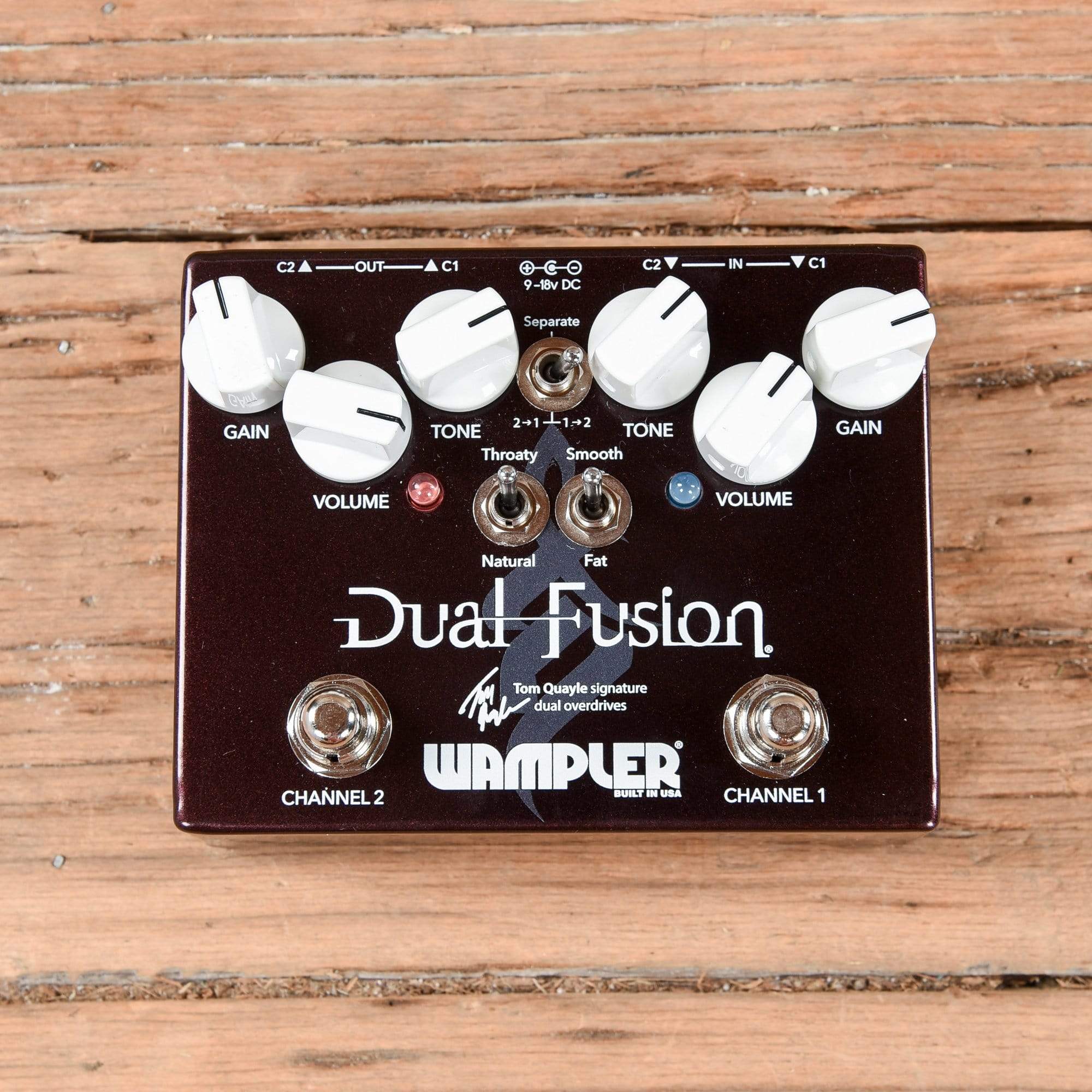 Wampler Tom Quayle Signature Dual Fusion Overdrive Effects and Pedals / Overdrive and Boost