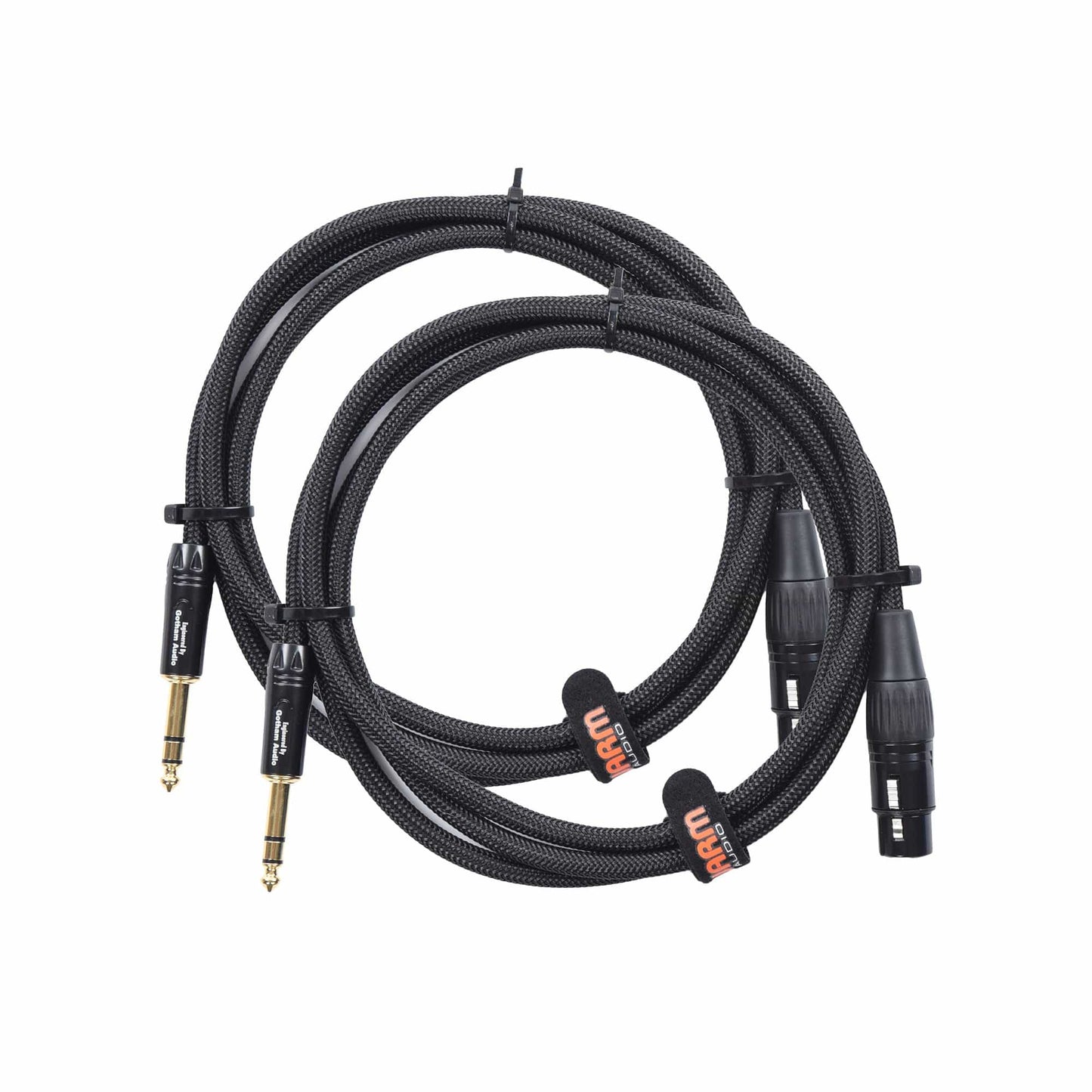 Warm Audio Prem-XLRf-TRSm-6' Premier Series XLR Female to TRS Male Cable 6' 2 Pack Bundle Accessories / Cables