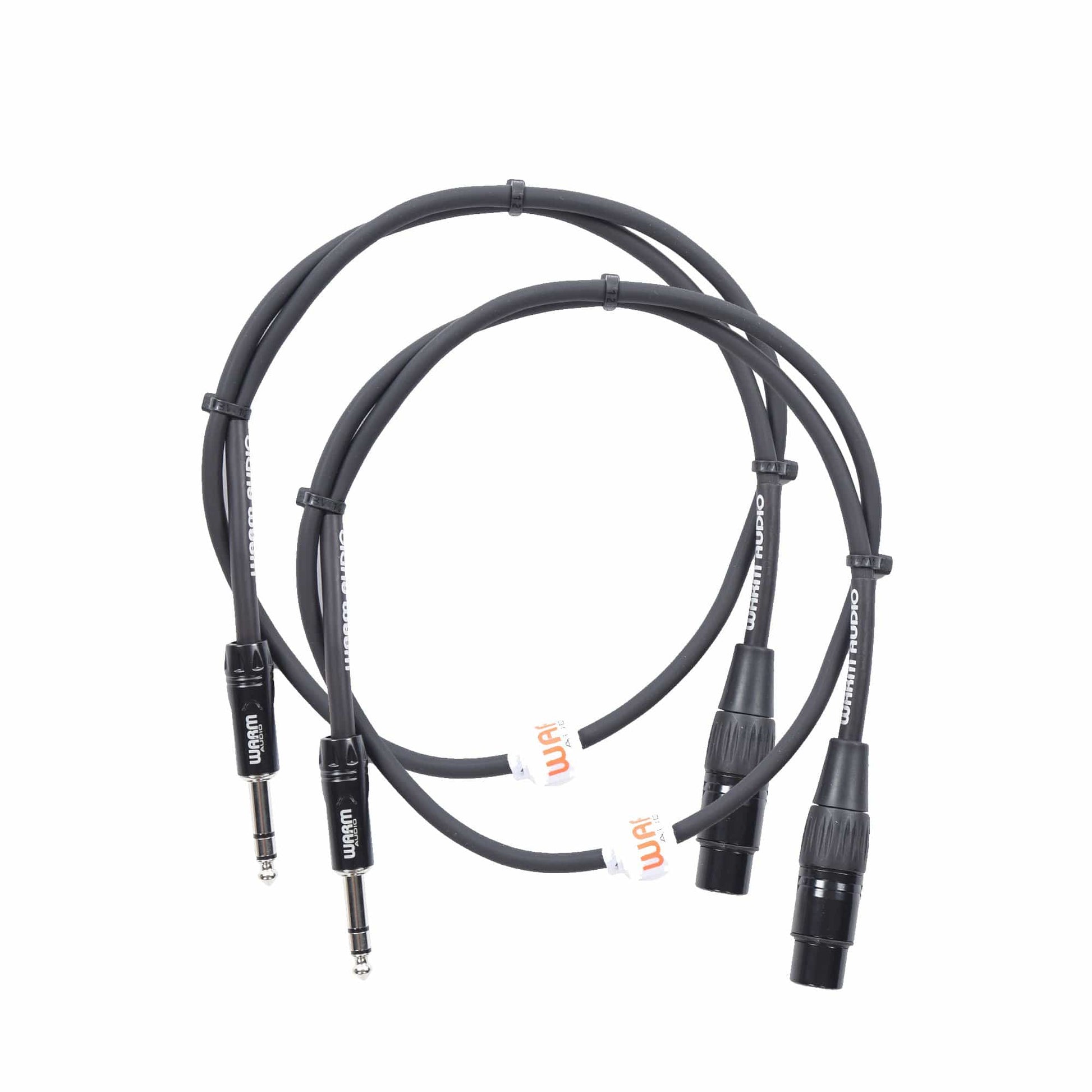 Warm Audio Pro Series XLR Female to TRS Male Cable 3' 2 Pack Bundle Accessories / Cables