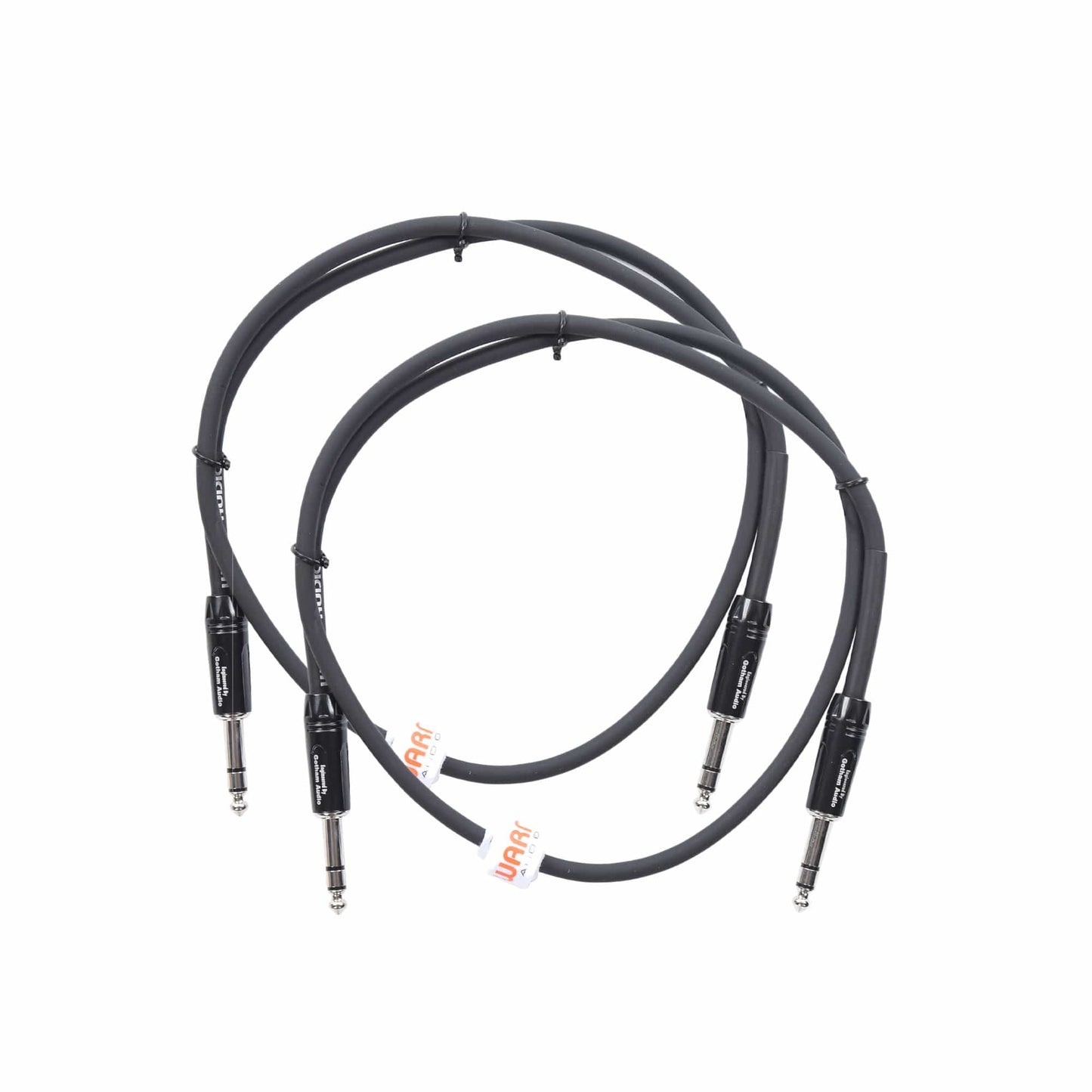 Warm Audio Pro-TRS-3' Pro Series TRS to TRS Cable 3' 2 Pack Bundle Accessories / Cables