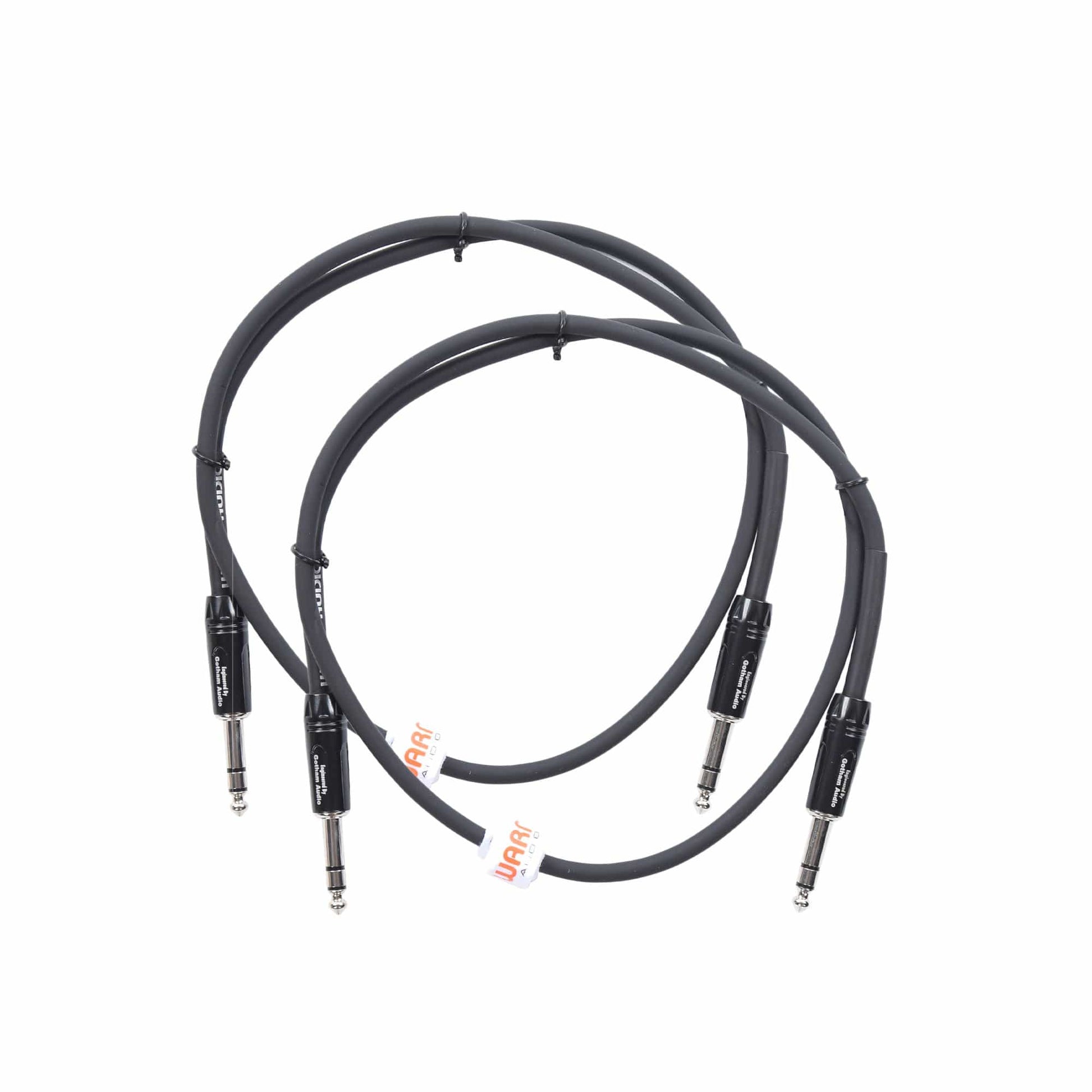 Warm Audio Pro-TRS-3' Pro Series TRS to TRS Cable 3' 2 Pack Bundle Accessories / Cables