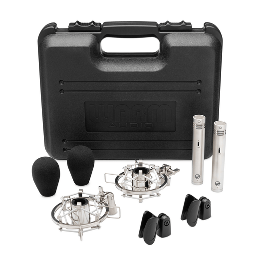 Warm Audio WA-84 Small-Diaphragm Condenser Microphone Stereo Pair Nickel Pro Audio / Microphones