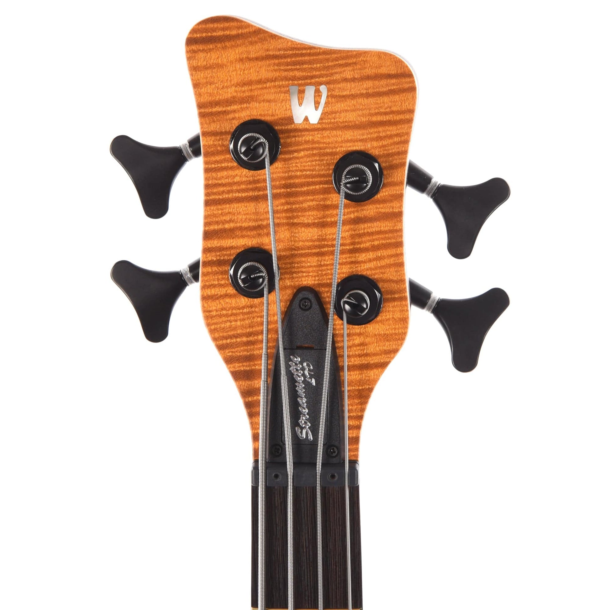 Warwick 2022 Limited Edition Pro Series Streamette BO Special Amber Transparent Satin Bass Guitars / 4-String