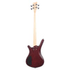 Warwick RockBass Corvette Basic Burgundy Red Transparent Satin Bass Guitars / 4-String