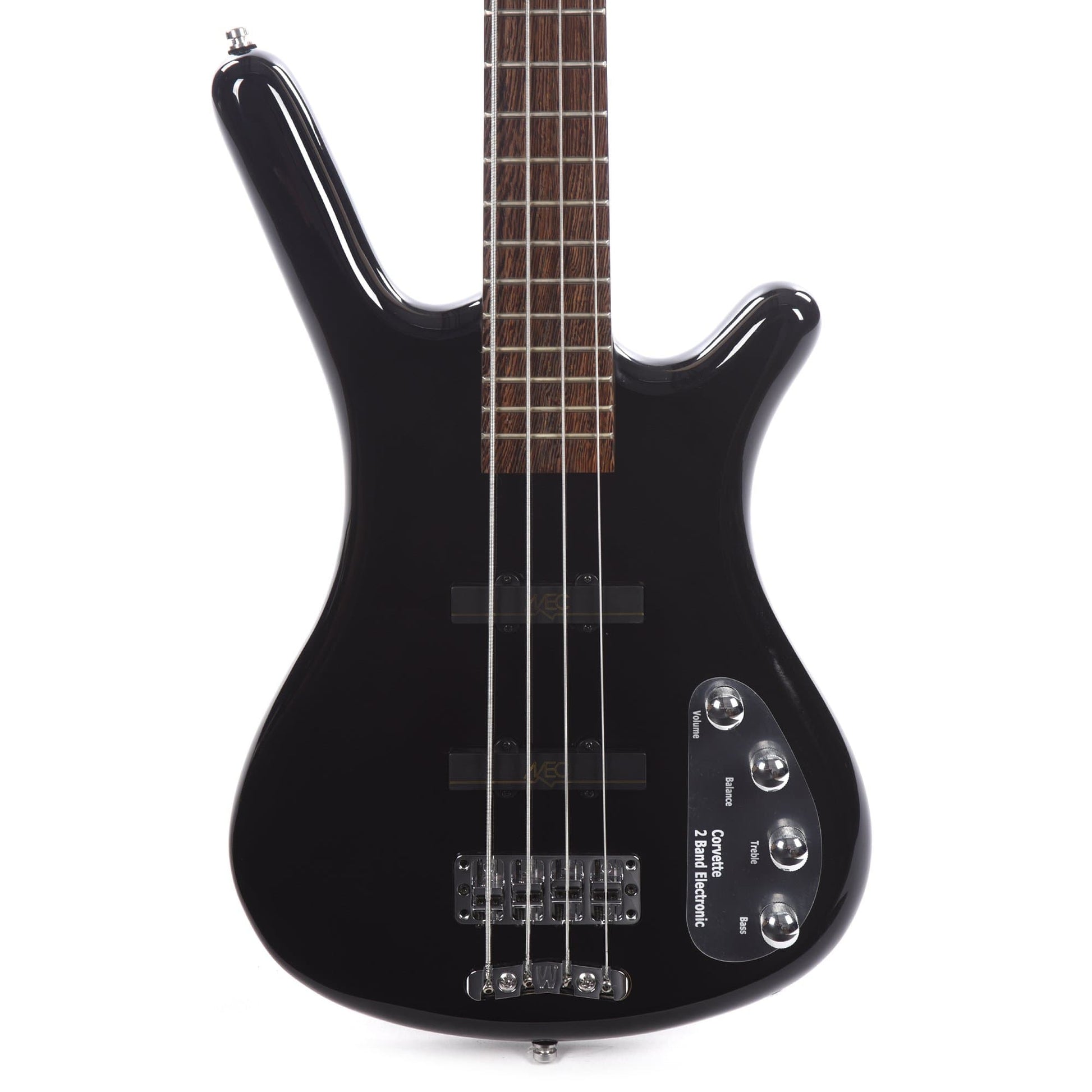 Warwick RockBass Corvette Basic Solid Black High Polish Bass Guitars / 4-String