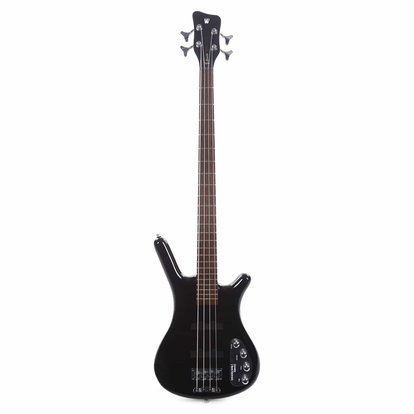 Warwick RockBass Corvette Basic Solid Black High Polish Bass Guitars / 4-String