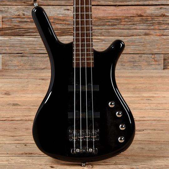 Warwick RockBass Corvette Basic Solid Black High Polish Bass Guitars / 4-String
