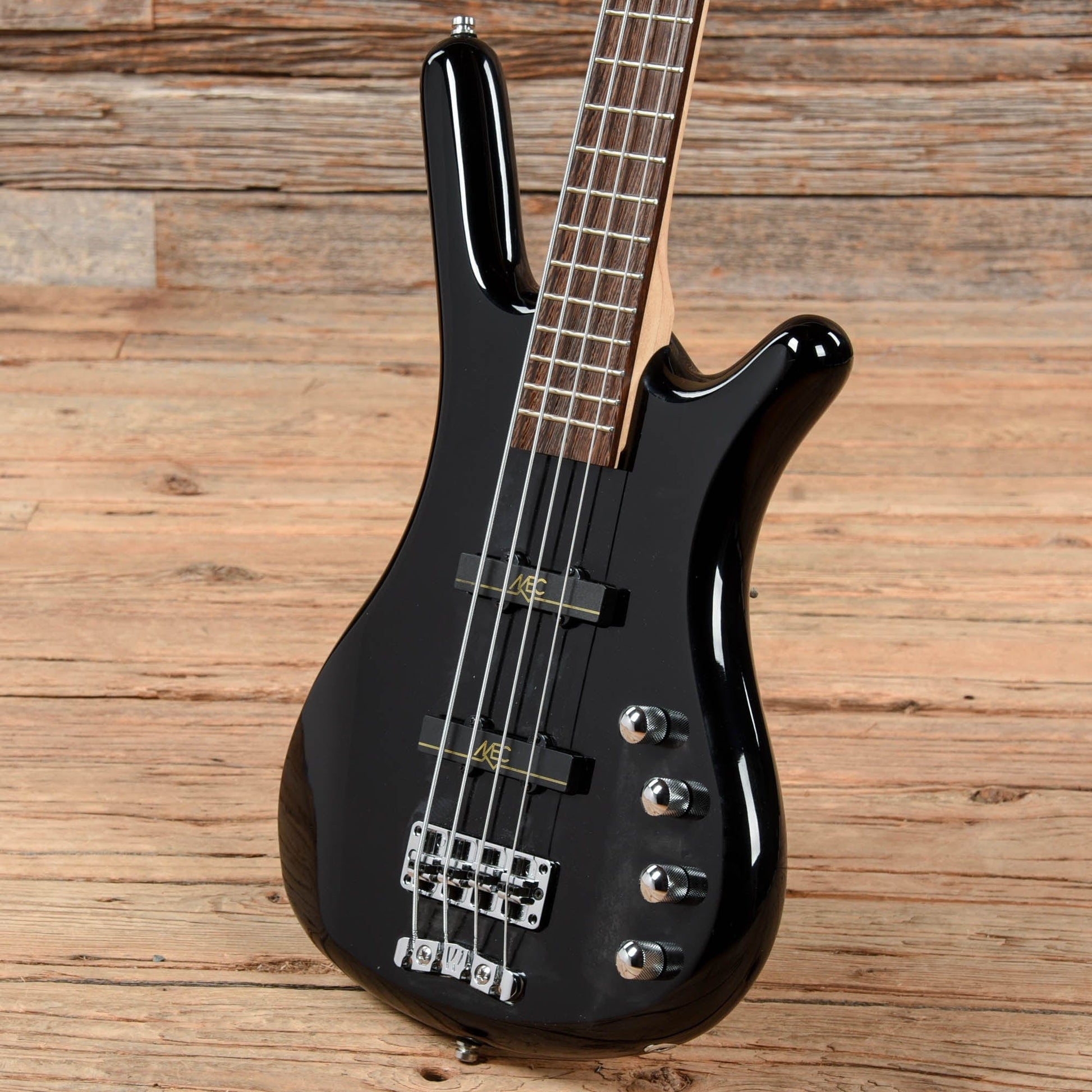 Warwick RockBass Corvette Basic Solid Black High Polish Bass Guitars / 4-String