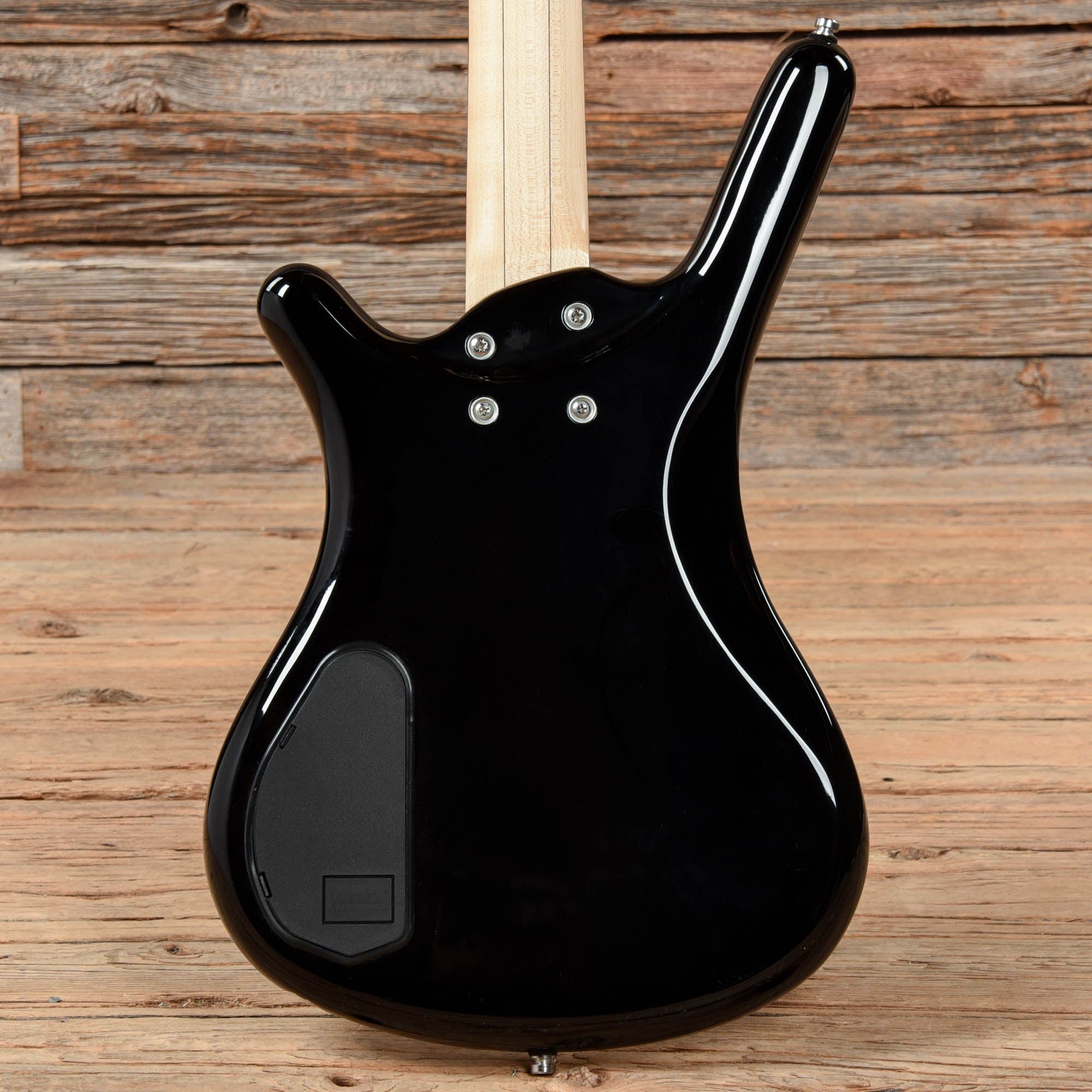 Warwick RockBass Corvette Basic Solid Black High Polish Bass Guitars / 4-String