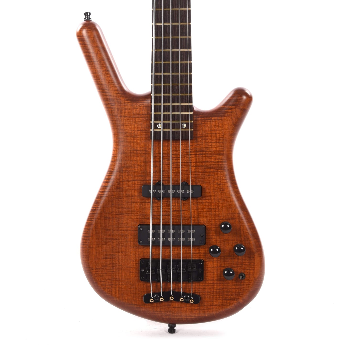 Warwick 2022 Limited Edition Pro Series 5-String Streamette BO Special Amber Transparent Satin Bass Guitars / 5-String or More