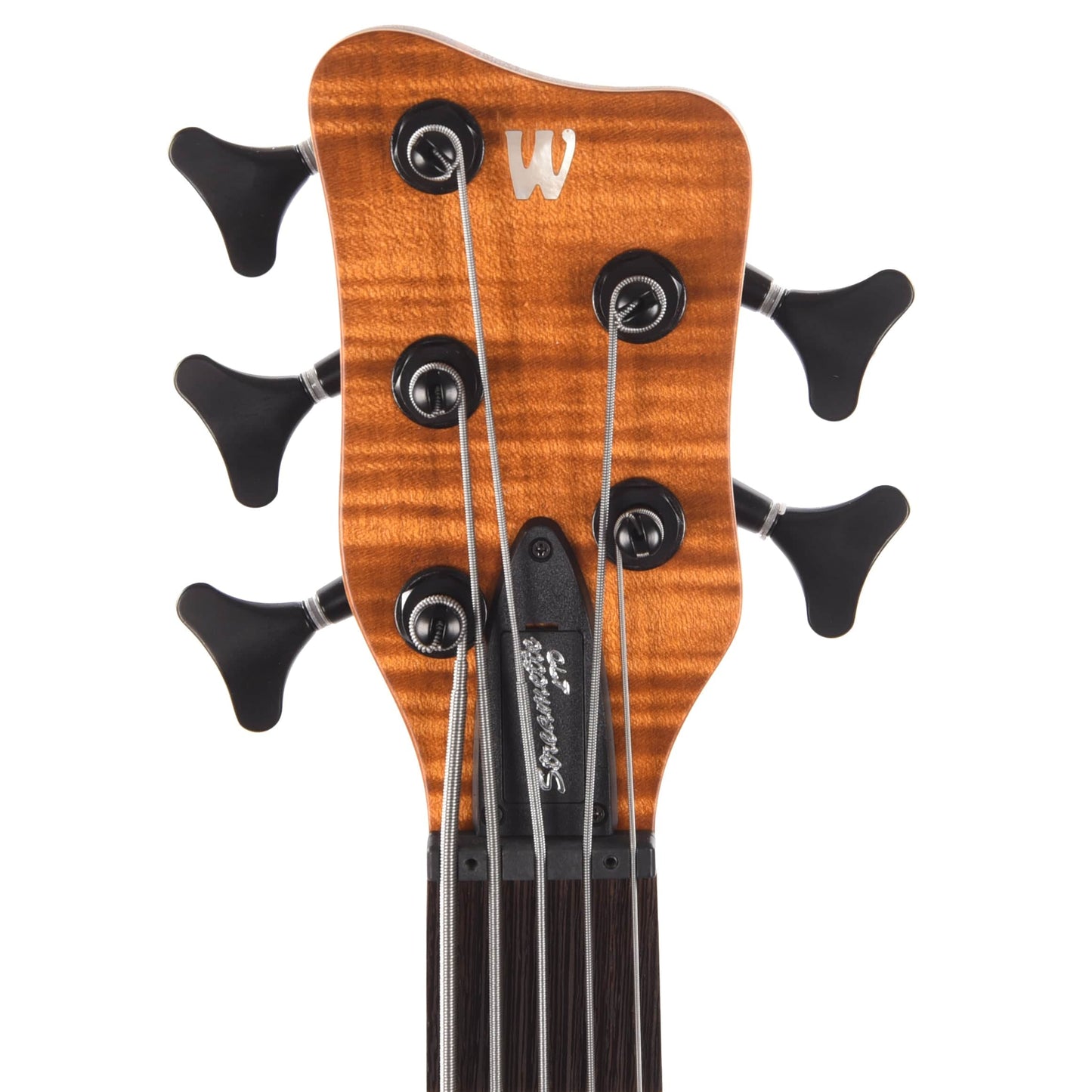 Warwick 2022 Limited Edition Pro Series 5-String Streamette BO Special Amber Transparent Satin Bass Guitars / 5-String or More