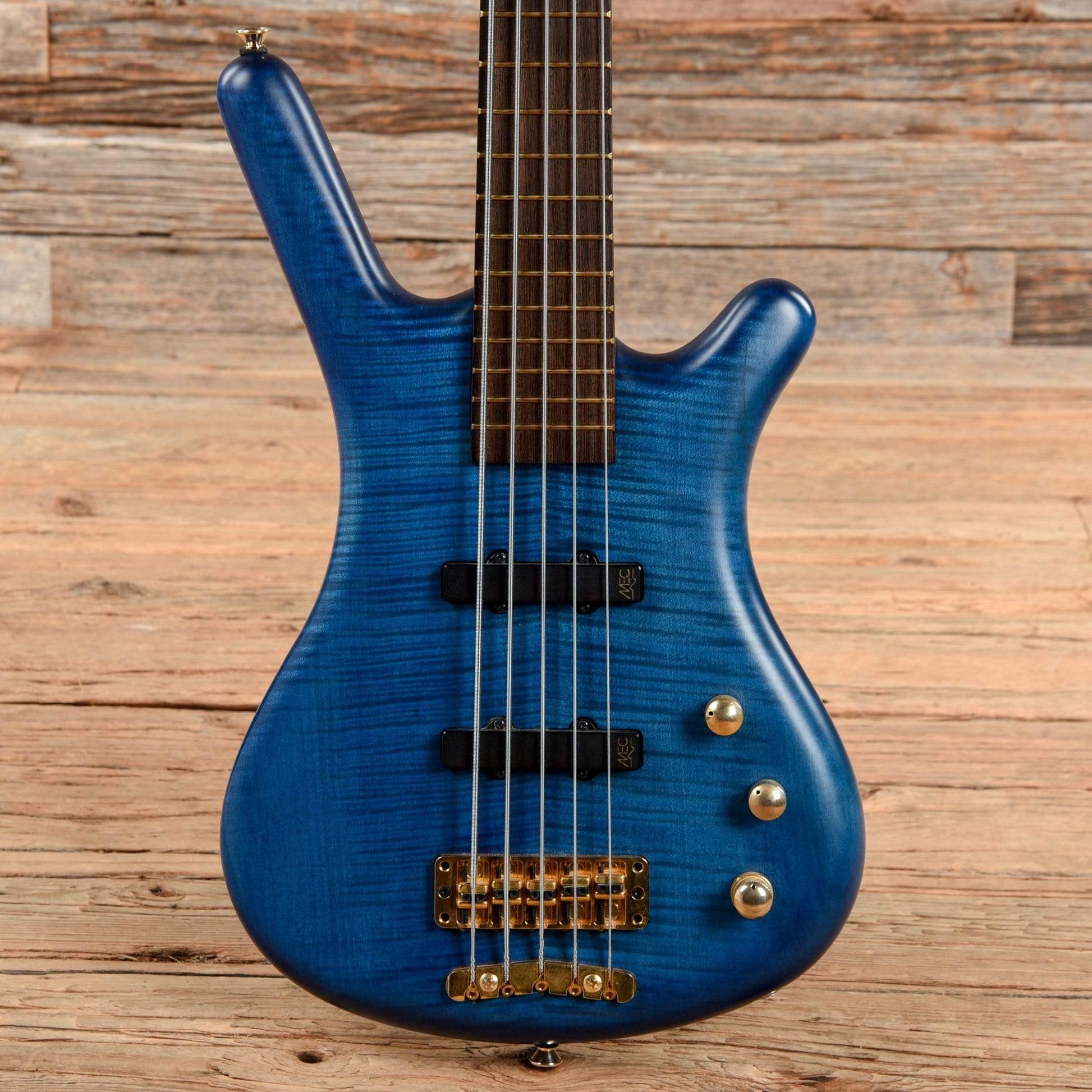 Warwick Corvette ProLine 5-String Ocean Blue Transparent Satin 2001 Bass Guitars / 5-String or More