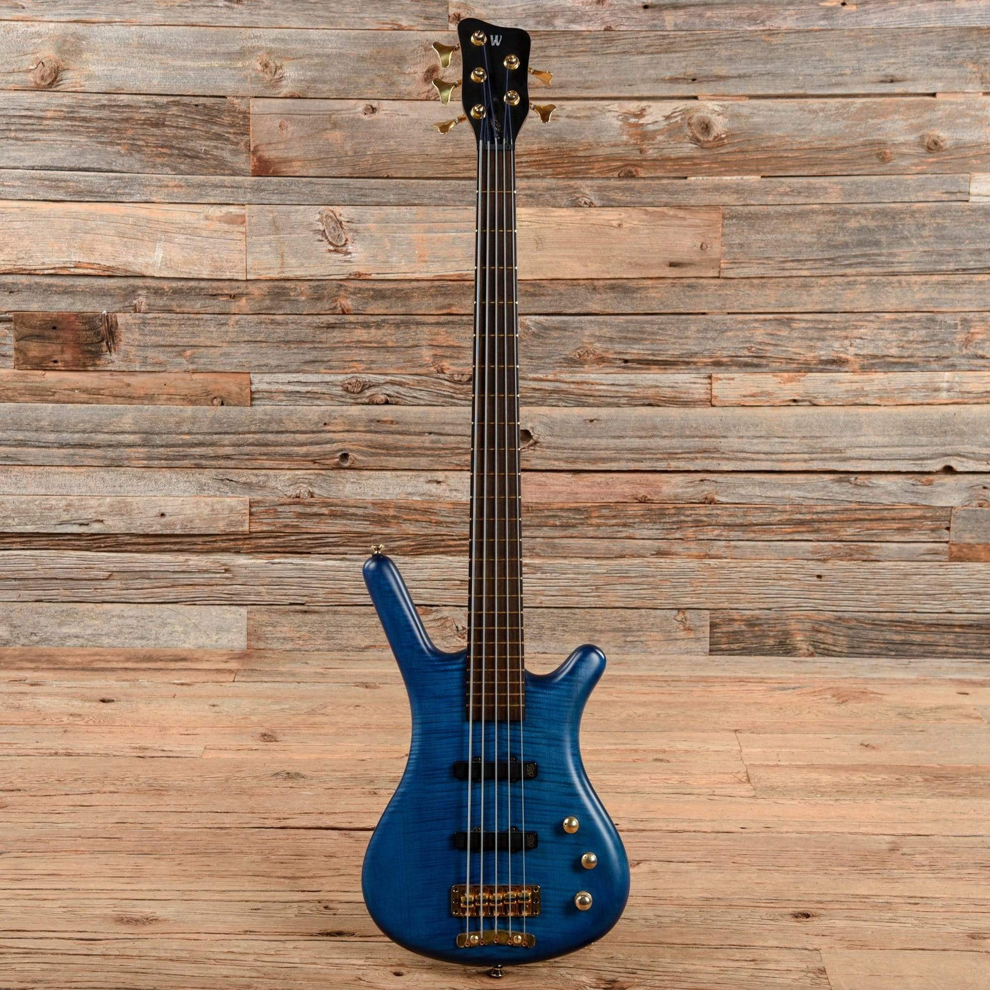 Warwick Corvette ProLine 5-String Ocean Blue Transparent Satin 2001 Bass Guitars / 5-String or More