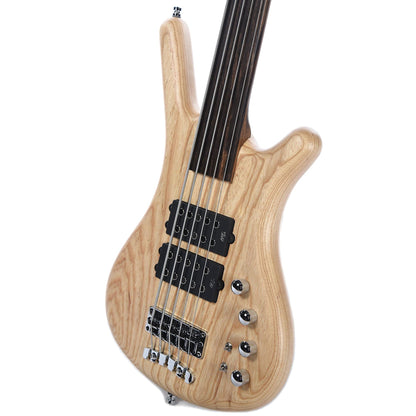 Warwick Pro Series Corvette $$ 5 String Fretless Swamp Ash Natural Satin w/Gig Bag Bass Guitars / 5-String or More