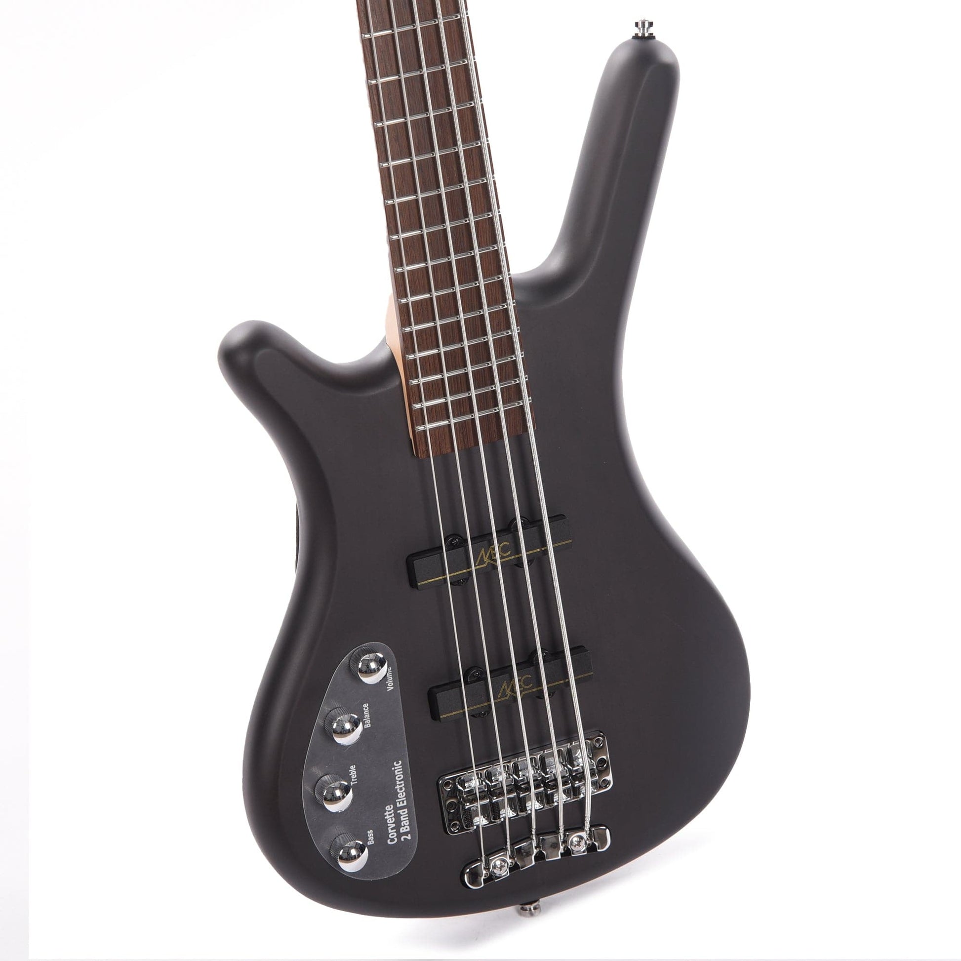 Warwick RockBass Corvette Basic 5-String Nirvana Black Transparent Satin Lefthand Bass Guitars / 5-String or More
