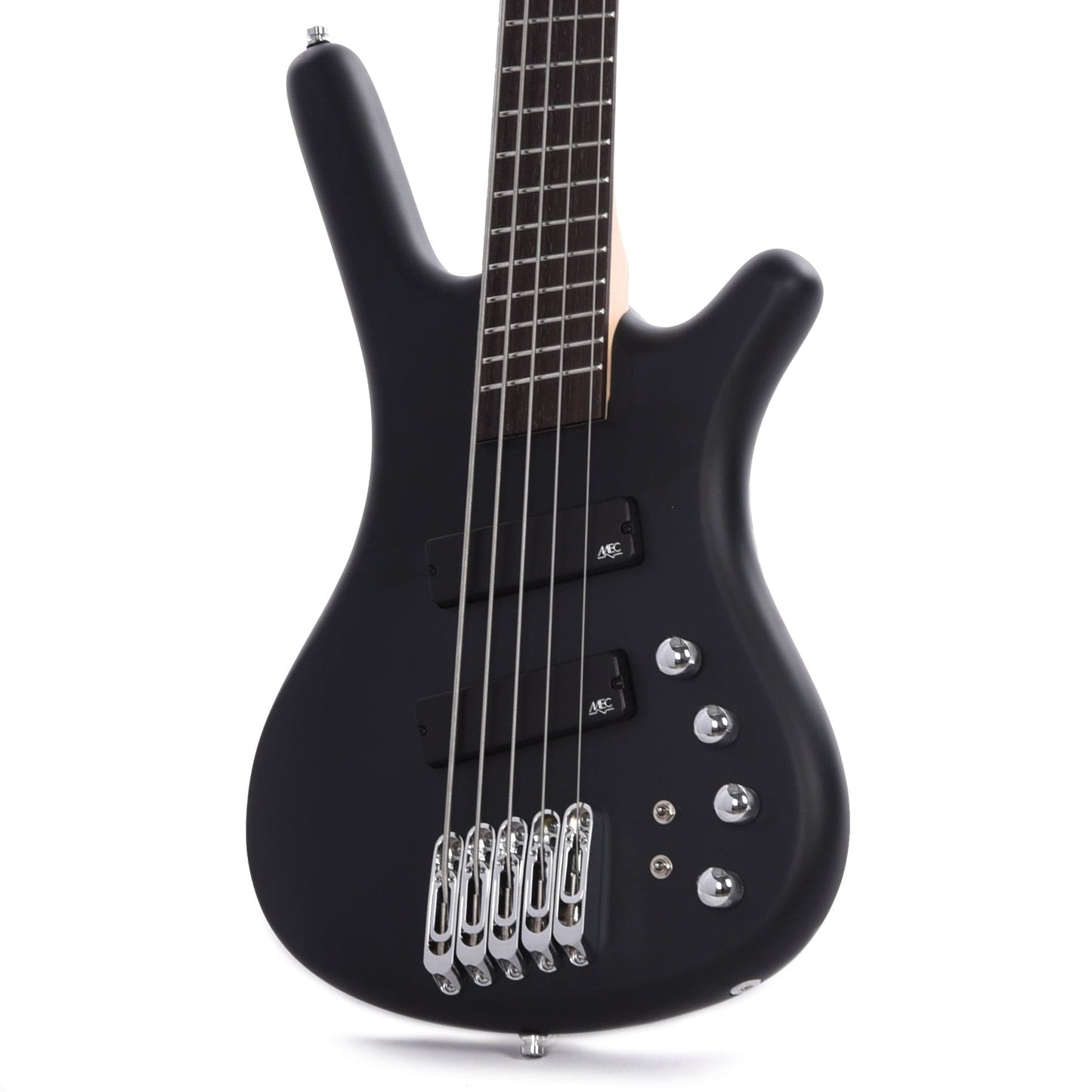 Warwick RockBass Corvette Multiscale 5-String Solid Black Satin Bass Guitars / 5-String or More