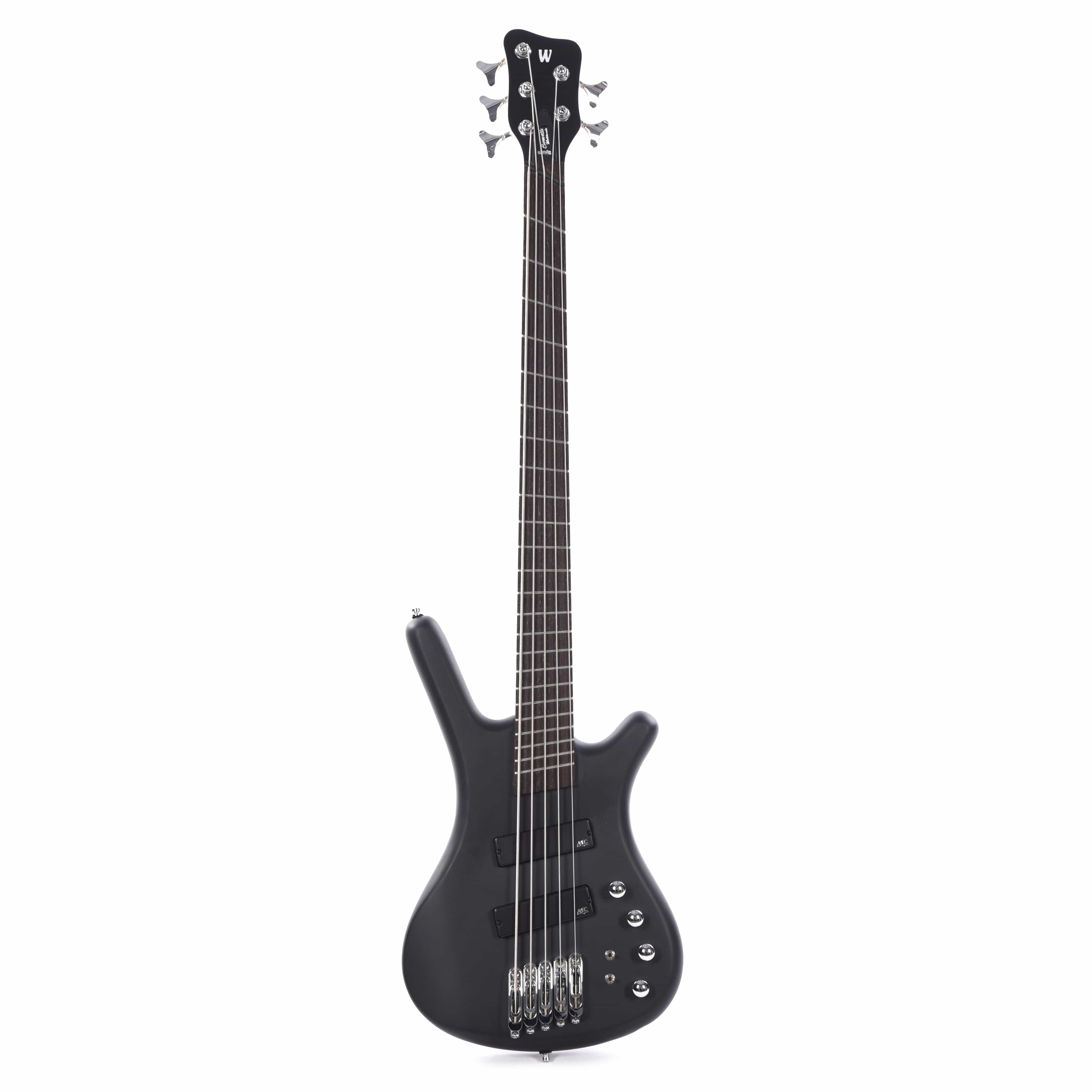 Warwick RockBass Corvette Multiscale 5-String Solid Black Satin Bass Guitars / 5-String or More