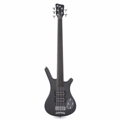 Warwick RockBass Corvette $$ 5-String Nirvana Black Transparent Satin Fretless Bass Guitars / Fretless