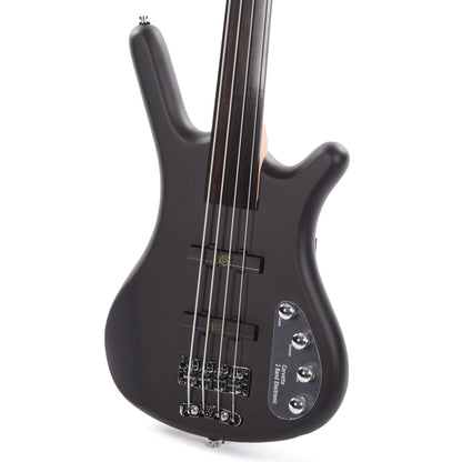 Warwick RockBass Corvette Basic Fretless Nirvana Black Transparent Satin Bass Guitars / Fretless