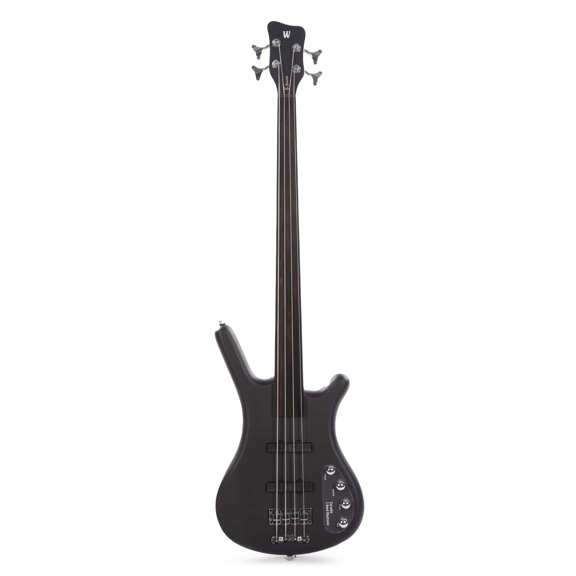 Warwick RockBass Corvette Basic Fretless Nirvana Black Transparent Satin Bass Guitars / Fretless