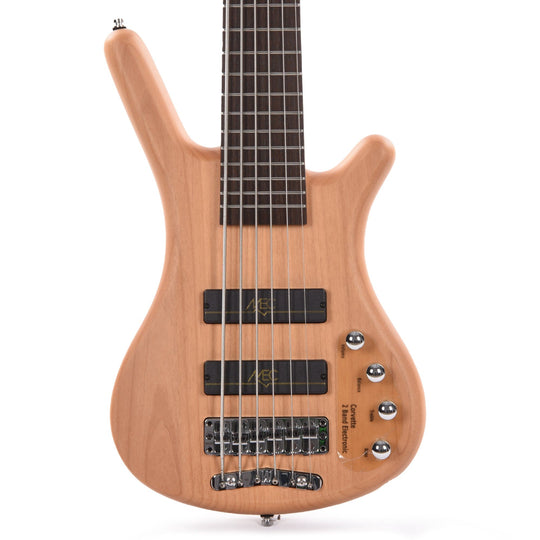 Warwick RockBass Corvette Basic 6-String Natural Transparent Satin Electric Guitars / Solid Body