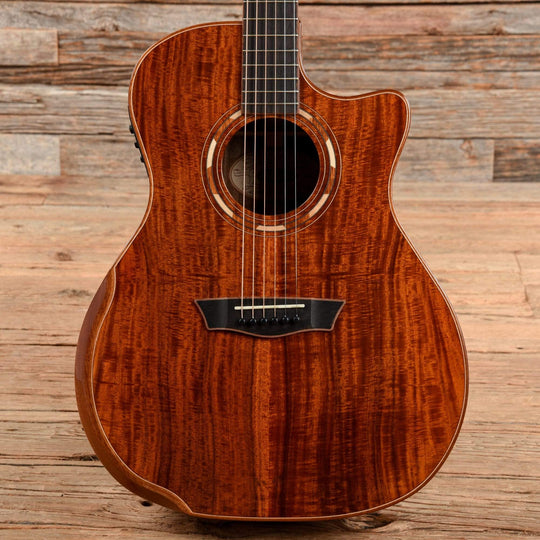 Washburn WCG55CE-O Comfort Series All Koa Electric-Acoustic Guitar Natural 2019 Acoustic Guitars / OM and Auditorium