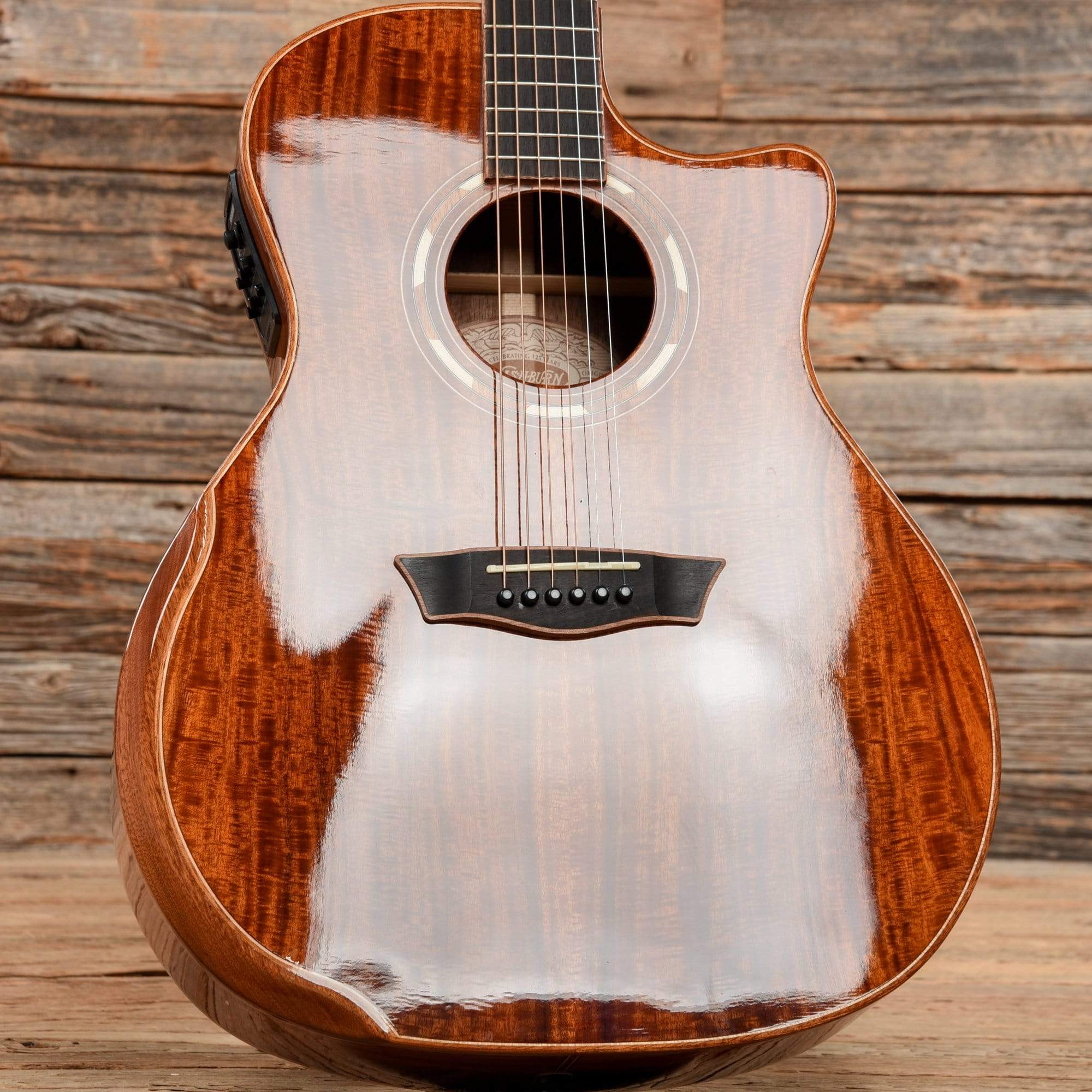 Washburn WCG55CE-O Comfort Series All Koa Electric-Acoustic Guitar Natural 2019 Acoustic Guitars / OM and Auditorium