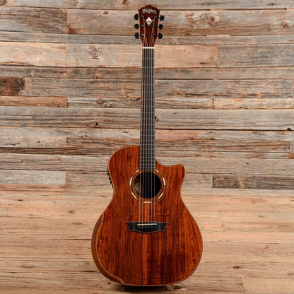 Washburn WCG55CE-O Comfort Series All Koa Electric-Acoustic Guitar Natural 2019 Acoustic Guitars / OM and Auditorium
