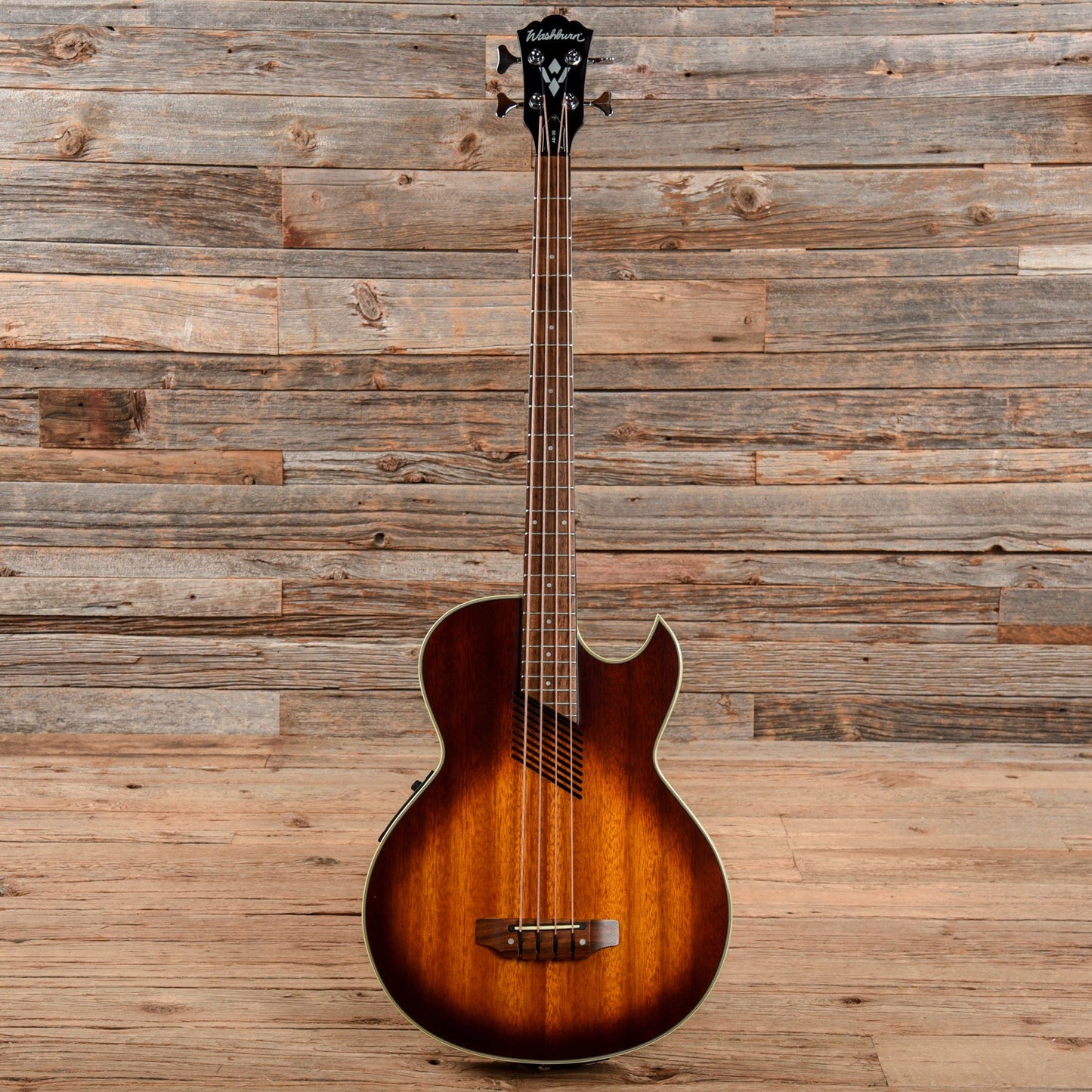 Washburn AB-20 Acoustic/Electric Bass Sunburst Bass Guitars / 5-String or More