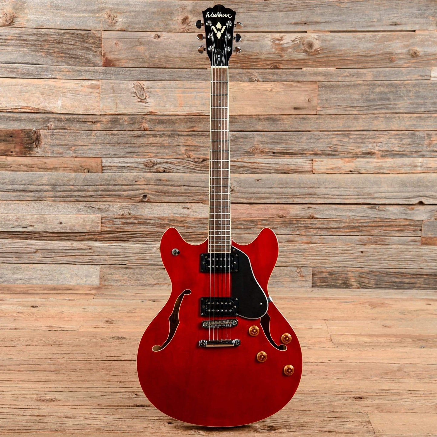 Washburn HB30 Cherry Electric Guitars / Semi-Hollow